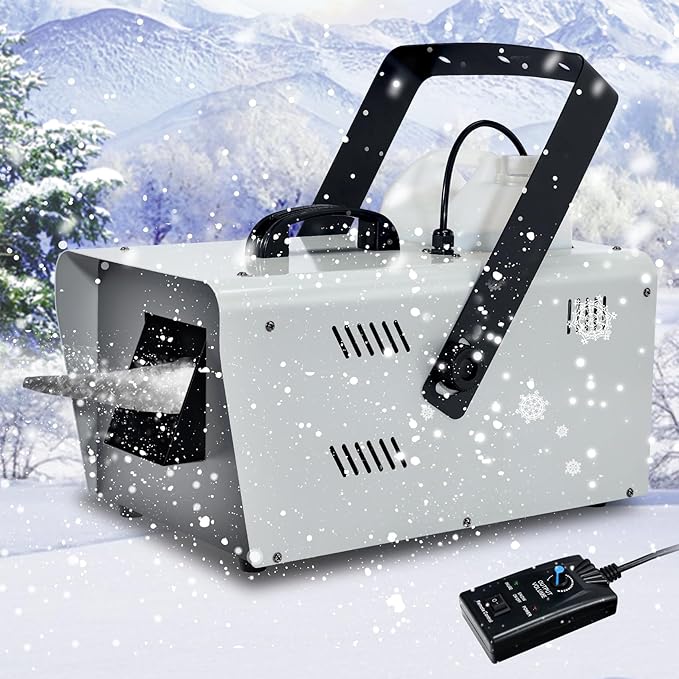TCFUNDY Snow Machine 1500W Snow Making Machine